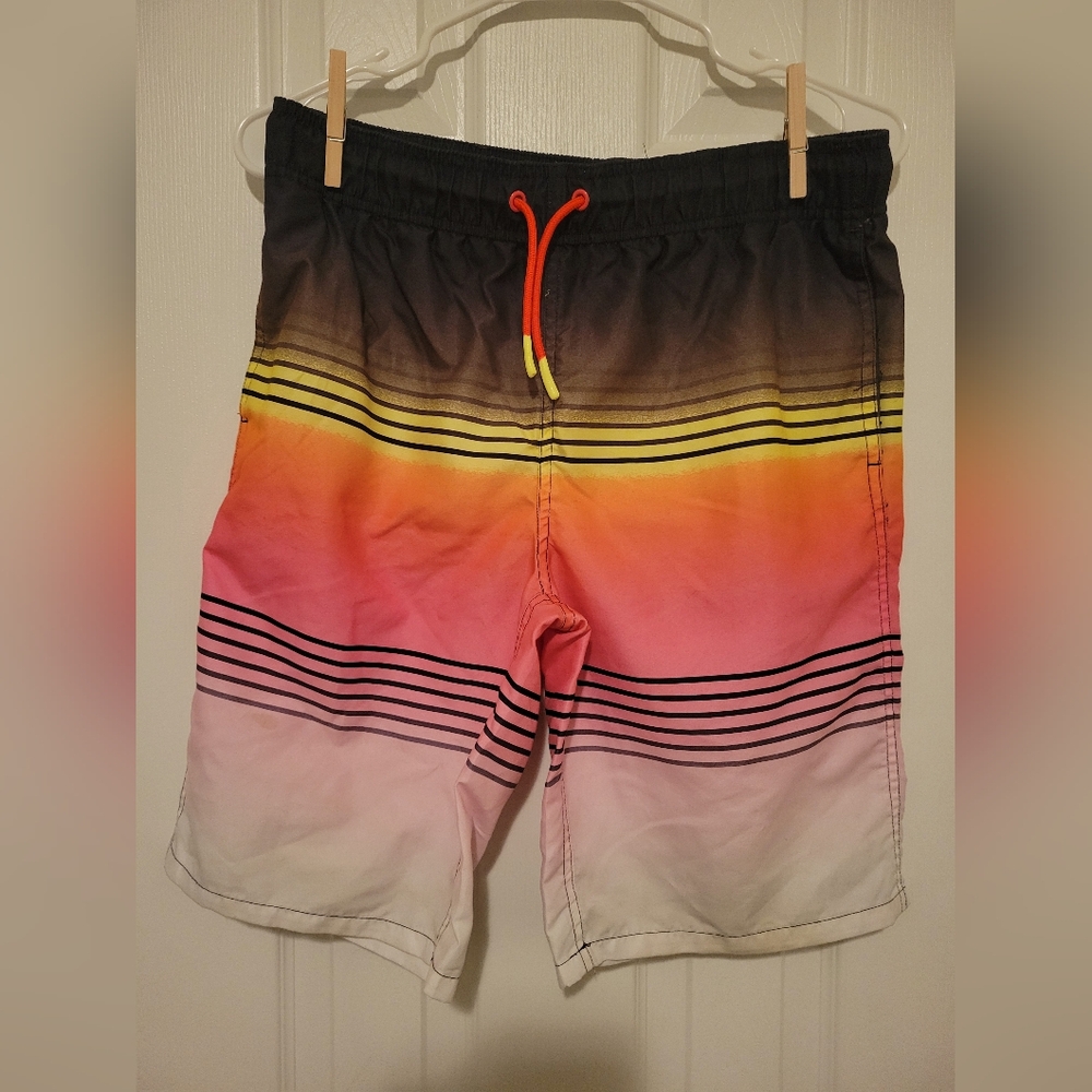 Arizona Jean Company Boys Youth Swim Trunks - Black, Yellow, Pink, White